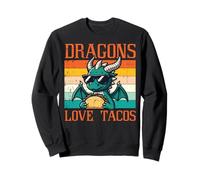 Dragons Love Tacos Divertidos Comida Mexicana Fiesta Hombres Mujeres Niños Sudadera