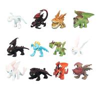Dragons Mystery 12PCS unids Modelo de Personaje, Cómo Entrenar Dragon Master, uguete Dibujos Animados para niños, Favoritos de Fiesta para Chicos y Niños