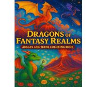 Dragons of Fantasy Realms Adults and Teens Coloring Book: A High-Detail Coloring Adventure for Teens and Adults with 40 Dragon-Themed Pictures to Color (8.5" x 11")