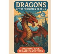Dragons of the Forgotten Realms Coloring Book - 20 Pages for Adults & Teens: Coloring Book (8.5x11”)