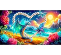 dragóns Puzzle de 1000 Piezas para Adultos - Actividad Familiar DesaFío edugatoivo & Relajación 38x52/1000pcs