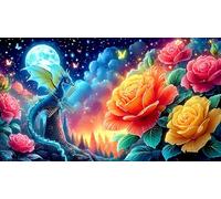 dragóns Puzzle de 1000 Piezas para Adultos - Papel Reciclado Regalo Divertido & Juego Familiar Estimulante 38x26/1000pcs