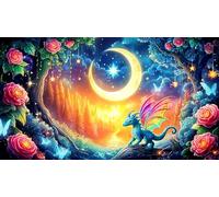 dragóns Puzzle de 1000 Piezas para niños - Juego Divertido & Estimulante para Adultos y Familia 75x50/1000pcs