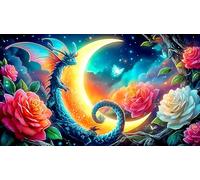 dragóns Puzzle para Adultos de 1000 Piezas - Juego diFícil & Estimulante Actividad para casa Regalo 75x50/1000pcs