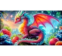 dragóns Puzzle para Adultos de 1000 Piezas - Papel Reciclado Juego Estimulante Decoración de Pared & Regalo 38x26/1000pcs
