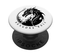 Dragons Rule Kids Lindo Fantasy Kingdom Dragon PopSockets PopGrip Adhesivo