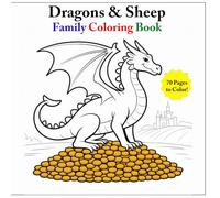 Dragons & Sheep: Family Coloring Book
