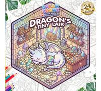 Dragon's Tiny Lair (Dream Rooms Series): A Cute and Magical Spaces Coloring Book for Kids Ages 5+, 24 Premium Pages