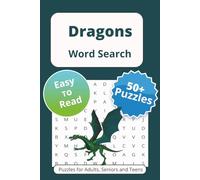 Dragons Word Search Puzzle Book: Word Searches with Easy to Read Print About Mythical Creatures, Medieval Times, Fire Breathing Dragons and More | 6x9 ... … Gift for Vacations Holidays and Free Times
