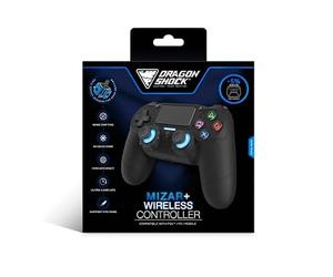 DragonShock - MIZAR+ - Bluetooth Wireless Controller Full Black for PS4, PC & Mobile/RGB