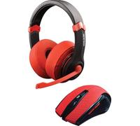 Dragonwar 2en1 Combo Set (Auriculares para Juegos + Ratón) Edición Roja + Doom