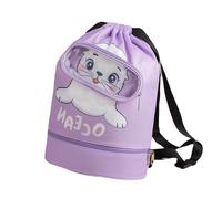 DragonX2 Mochila con Cordón para Niños Mochila de Cuerdas Impermeable Bolsa de Natación Grande Mochila Playa Niña Bolsa de Deporte con Compartimento para Zapatos Saco de Gimnasio