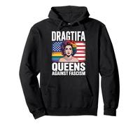 Dragtifa Drag Queens contra el fascismo resiste a No Kings LGBTQ Sudadera con Capucha