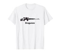Dragunov Rifle de francotirador Arma de fuego Arma de fuego Ruso 7.62 Soviético Camiseta