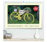 Drahtesel-Allerlei (hochwertiger Premium Wandkalender 2026 DIN A2 quer), Kunstdruck in Hochglanz: Fahrrad-Variationen - von ALT bis NEU ist alles dabei, mit PLANER-Funktion