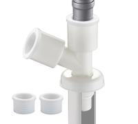Drain Hose Connector, Adapter Fitting, 56.98x9801 inches Washing Secure Replacement Accessory, Pipeline Connector for Washer Sink Tub, Bathroom Laundry Room Home Washbasin Utility