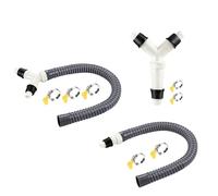 Drain Hose Splitter - Sealed Drainage Hose Tee Joint, Anti Leak Pipe Connector Adapter For Dishwasher Air Conditioner Condensate Water Outlet System Tight Space Bathroom Home Appliance Plumbing