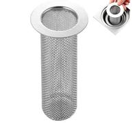 Drain Mesh Strainer Basket Bathroom Kitchen, Sewer Filter Hair Catcher, Durable Stainless Steel Waste Stopper Multi Purpose Basin Tub Floor Laundry Sink Protection Device for Home and Washroom