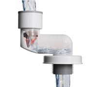 Drain Pipe Backflow Preventer | PP+ABS, Fits 30-40mm OD | 360° Adjustable Odor Seal For Kitchen Sink, Washbasin & Washing Machine | Universal Wall/Floor Drain, Prevents Smell & Return Flow