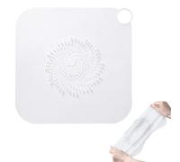 Drain Protectors -28x28x0.8cm Shower Drain Hair Catcher, Sink Strainer Protector, Silicone Hair Strainer Cover | Anti-Clog Tub Trap For Bathroom, Apartment, Home, Bathtub, Sink, Washbasin