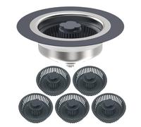 Drain Strainer Stopper, Kitchen Sink Basket, 4,25 in Stainless Steel Filter, Rust Resistant Design, Easy Clean Structure for Home, Restaurant Utility, Food, Prep, Cleanup Accessory