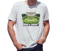 Drain The Swamp antitrump Fun Memorial Pool Camiseta de Hombre Blanca Size 3XL