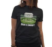 drain the swamp antitrump fun memorial pool Camiseta de mujer negra Size L