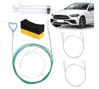 Drain Tube Cleaner - PVC 100 g, Sunroof Clearing Tool, Head Attachments | Flexible Slim Design, Extended Reach Access, AC Line Scrubber, Pipe Cleaning Rod For Condensate System, Air Conditioner