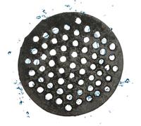 Drainage Grate - Cast Iron 7.48x7.48x0.24 Inches | Shower Drain Cover | Basement Dřain Covèr| Round Floor Drain | Preventing Leaves Hair Dirt from Entering Pipes Ideal For Home Draîn Systems