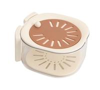 Draining Basket, Fruit Clean Drain Basket, 16x14.5cm/6.3x5.71 Inches Drain Baskets, Double Layer Food Storage Container For Fruit And Vegetables