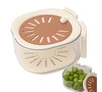 Draining basket- fruitWashing Bowl with Strainer, Cute Kitchen fruitbasket| Multifunctional fruitWash basketfor Cleaning, Draining, Storage, Vegetables, Salad Prep, Home, Outdoor, Picnic, Counte