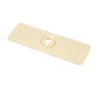 Draining Mat, Silicone Faucet, Splash Guard Water Channel Countertop Protector Drip Catcher Faucet Accessory Sink Organizer Dish Soap Holder, Round Hole for Kitchen Accessories 11.81x4.57inches