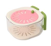 Draining,Vegetable Clean Draining | 16x14.5cm/6.3x5.71 Inches Drain, Double Layer Food Storage Container For Fruit And Vegetables