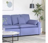 Drainlyn Sofá modular, módulo final con reposabrazos y cojín, color azul vaquero, 100 cm, asiento acolchado y respaldo, ampliable como sofá anexo o sofá modular para un entorno de vida flexible