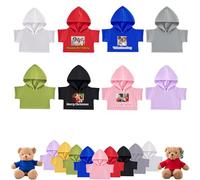 DRAJOIN 8 Piezas Ropa Personalizada para Ositos de Peluche con Nombre y Foto, Ropa Personalizada para Ositos 20-40 cm Muñecos Haz tu Propia Camisa Muñecos Peluche