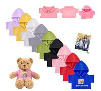 DRAJOIN Ropa Personalizada para Ositos de Peluche con Nombre y Foto, Ropa Personalizada para Ositos 20-40 cm Muñecos Haz tu Propia Camisa Muñecos Peluche