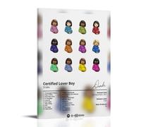 Drak - Póster impermeable con texto en inglés «Certified Lover Boy» de Drake, para decoración de pared o dormitorio, oficina en casa y preparación de regalos, regalos exquisitos para regalar a
