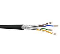 Draka verlegekabel, erdkabel uc900 ss23, cat 7, s/ftp, pimf, schwarz,