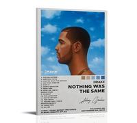 Drake-Nothing Was The Same Póster de moda con portada de álbum de música en lienzo para decoración de pared, 50 x 75 cm, estilo marco-1