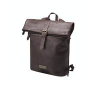 DRAKENSBERG Paula - Mochila de piel con ruedas para hombre y mujer, con compartimento para portátil de 15 pulgadas, hasta 16 l, café marrón, Mittelgroße, Casual