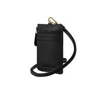DRAKENSBERG Tarjetero 'AVA' pequeño, para colgar, con bolsillo para monedas, bolsillo en el pecho, piel de vacuno, Negro , Mini Geldbeutel - 8x13cm, Moderno
