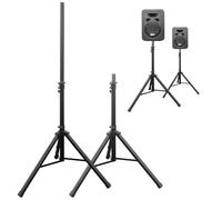 Drall 2 Pieza trípode del Soporte para Altavoces de Audio para PA, Disco, Evento en Vivo, Sala de ensayo, Sistema Vocal, Escenario, Regulable en Altura de 100 a 180 cm, hasta 60 kg DJ Modelo: BS3x2