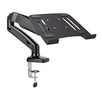 Drall Soporte de Mesa para portátil, Brazo extendido neumático Regulable en Altura, Bandeja articulada para portátil de Movimiento Completo, Apto para Pantallas de 10 a 17", Negro LT12-IP3B
