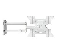 Drall Soporte de Pared Universal para TV - Giratorio, inclinable, Extensible hasta 60 cm - para TV Curva LED LCD OLED de 15-55 Pulgadas - hasta 40 kg - VESA 200 400 Blanco Modelo: S89W-AD7W