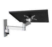 Drall Soporte Universal de Pared Plata - para portátil Netbook Tablet PC - con Placa adaptadora Negro para portátil Bandeja adaptadora Modelo: L52S-APBA