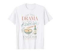 Drama Coreano K Drama Subtítulos en inglés Ramen Soju Camiseta