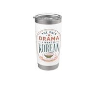 Drama coreano Subtítulos en inglés K Drama Fan Ramen Vaso térmico de acero inoxidable de doble pared