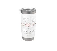 Drama coreano Subtítulos en inglés Kdrama Humor Fan Vaso térmico de acero inoxidable de doble pared