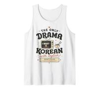 Drama Coreano Subtítulos en inglés Kdrama Retro TV Fan Camiseta sin Mangas
