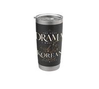 Drama coreano Subtítulos en inglés Ramen Soju Fan Vaso térmico de acero inoxidable de doble pared